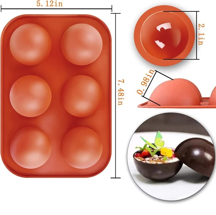 Silicone Cocoa Bombs Dome Mousse Molds